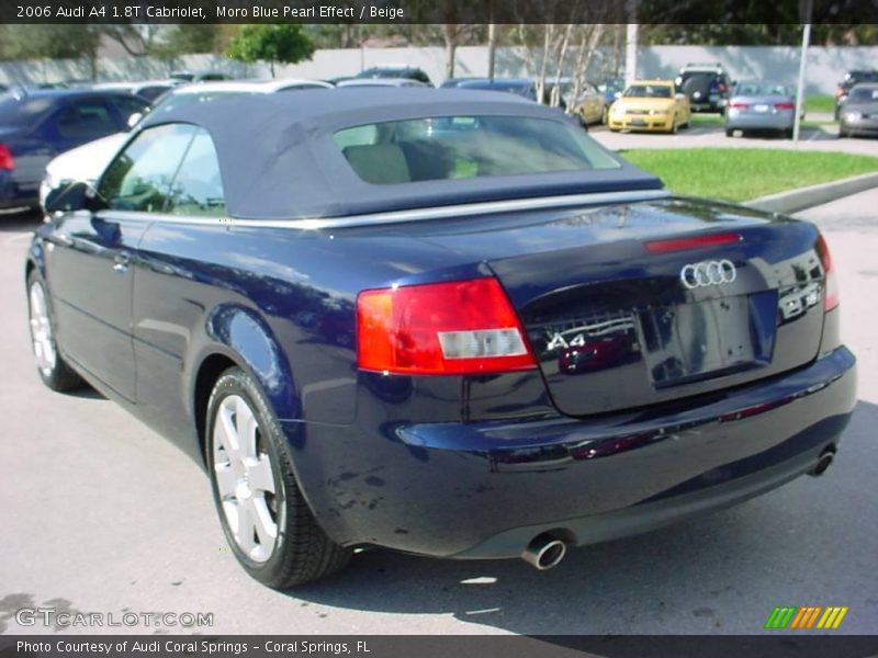 Moro Blue Pearl Effect / Beige 2006 Audi A4 1.8T Cabriolet
