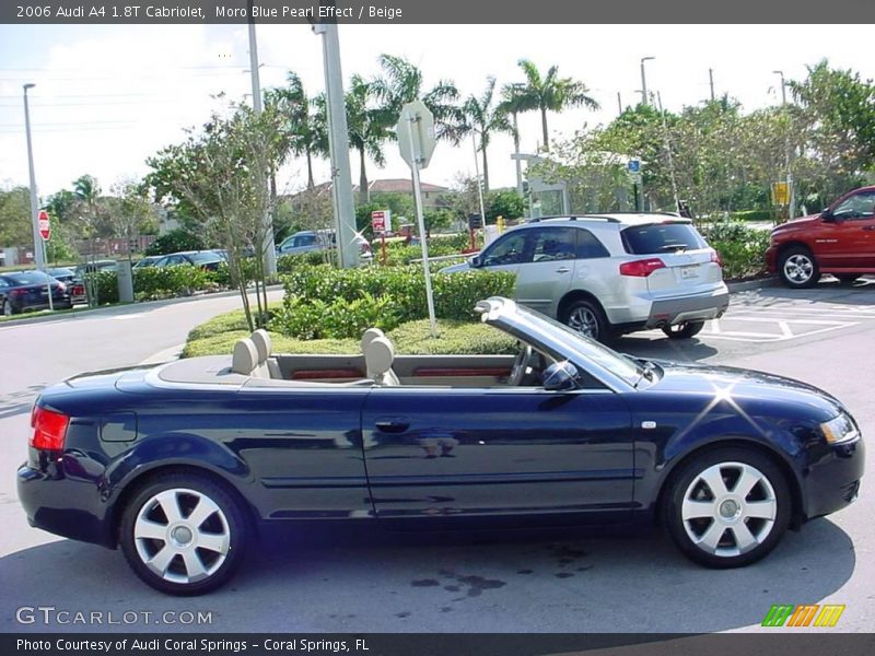 Moro Blue Pearl Effect / Beige 2006 Audi A4 1.8T Cabriolet