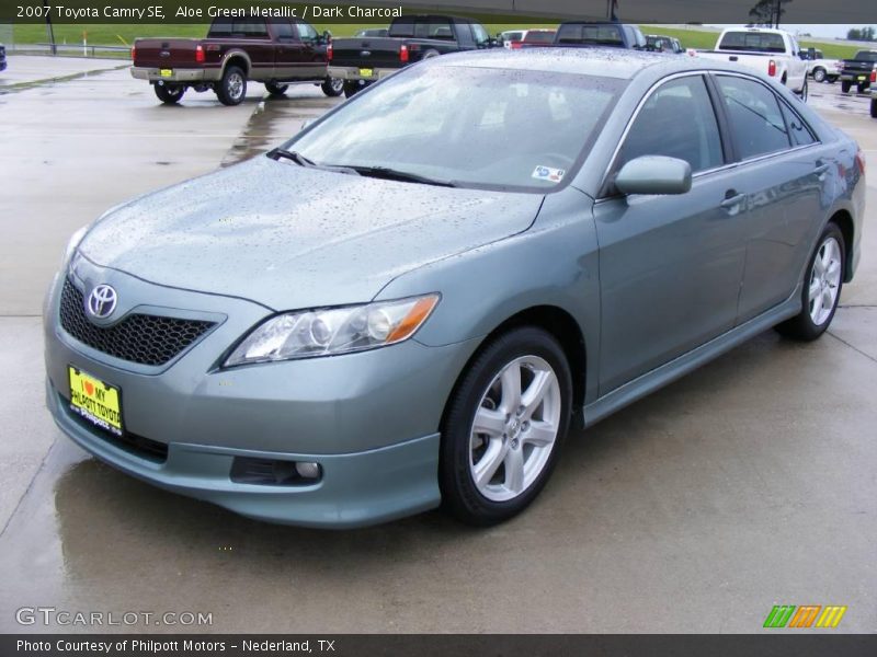 Aloe Green Metallic / Dark Charcoal 2007 Toyota Camry SE