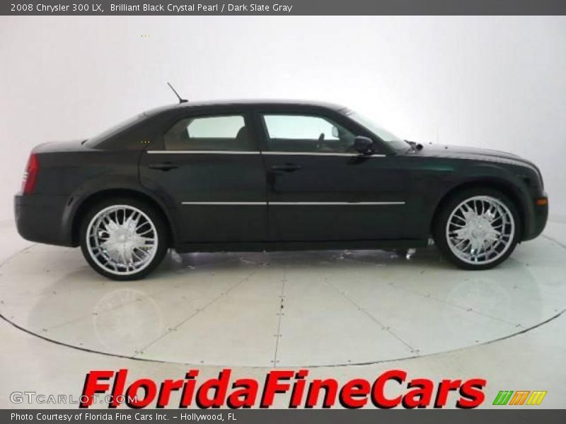 Brilliant Black Crystal Pearl / Dark Slate Gray 2008 Chrysler 300 LX