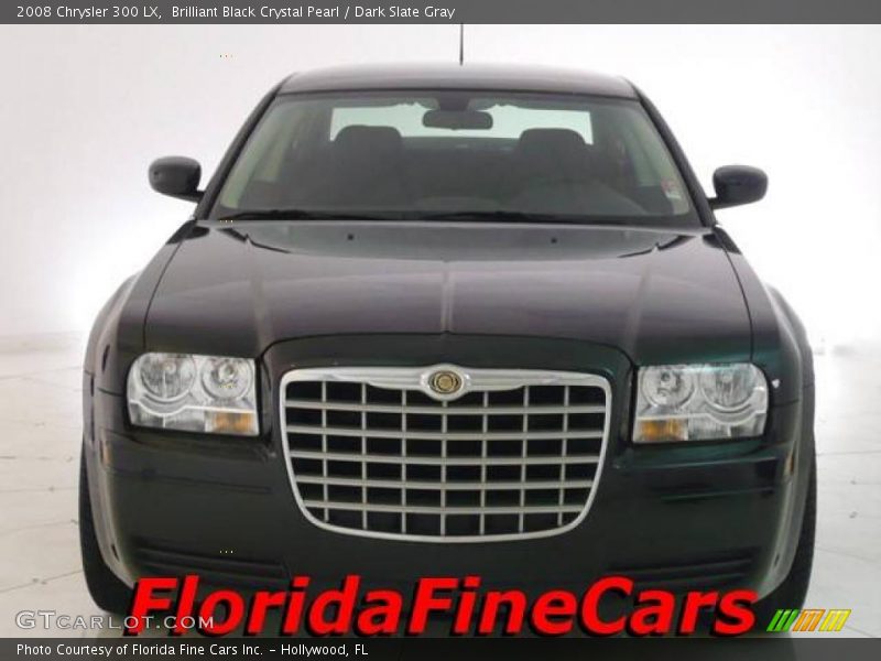 Brilliant Black Crystal Pearl / Dark Slate Gray 2008 Chrysler 300 LX