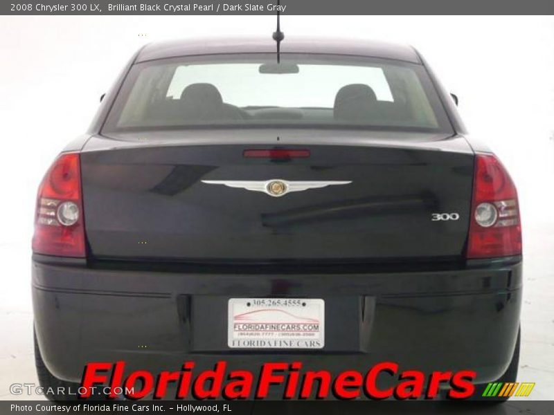 Brilliant Black Crystal Pearl / Dark Slate Gray 2008 Chrysler 300 LX