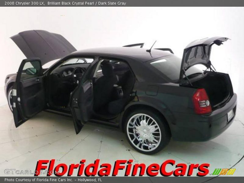 Brilliant Black Crystal Pearl / Dark Slate Gray 2008 Chrysler 300 LX