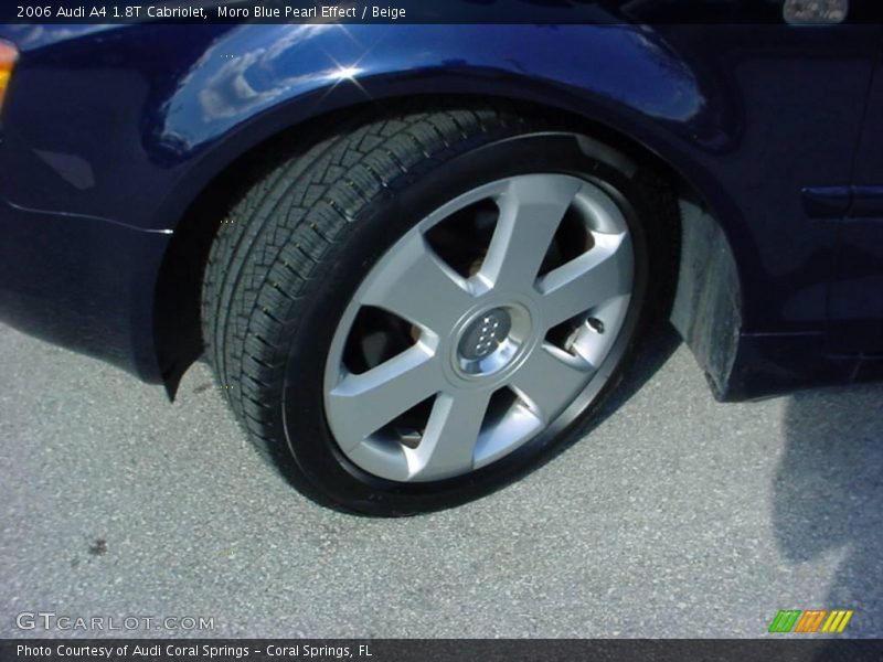 Moro Blue Pearl Effect / Beige 2006 Audi A4 1.8T Cabriolet