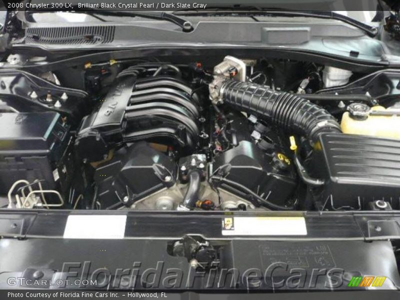 Brilliant Black Crystal Pearl / Dark Slate Gray 2008 Chrysler 300 LX