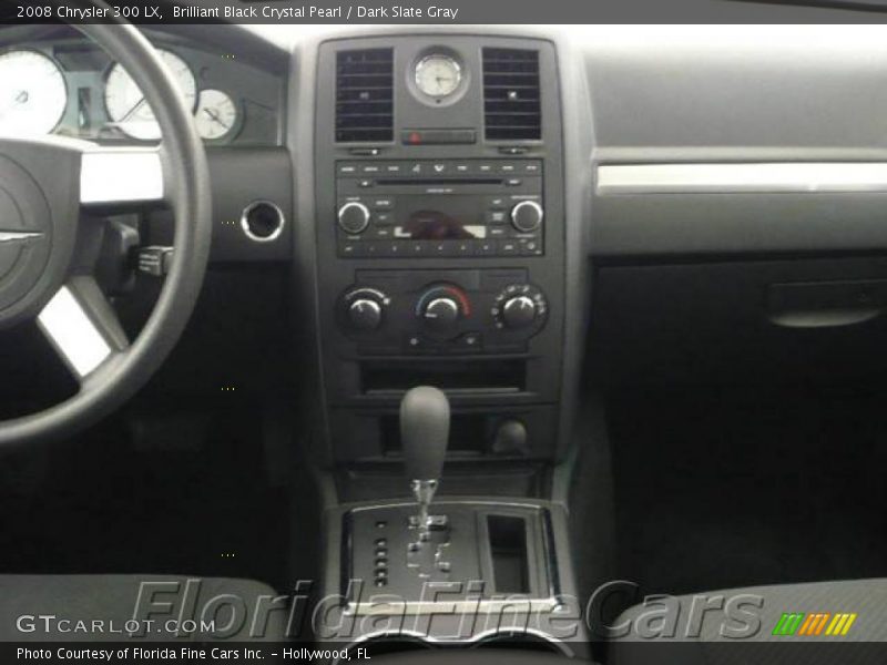 Brilliant Black Crystal Pearl / Dark Slate Gray 2008 Chrysler 300 LX