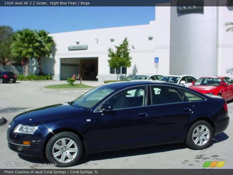Night Blue Pearl / Beige 2006 Audi A6 3.2 Sedan