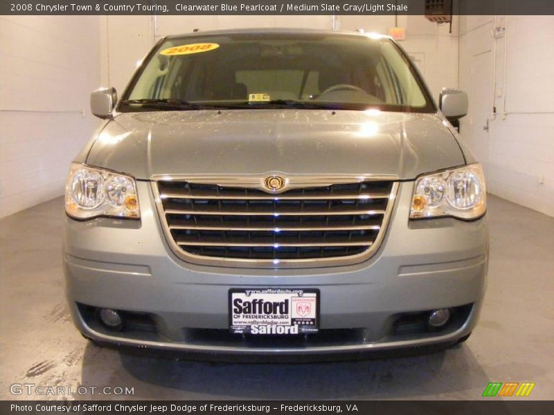 Clearwater Blue Pearlcoat / Medium Slate Gray/Light Shale 2008 Chrysler Town & Country Touring
