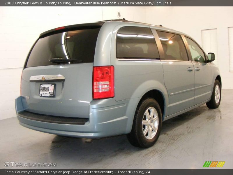 Clearwater Blue Pearlcoat / Medium Slate Gray/Light Shale 2008 Chrysler Town & Country Touring