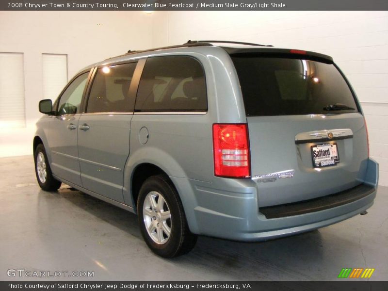 Clearwater Blue Pearlcoat / Medium Slate Gray/Light Shale 2008 Chrysler Town & Country Touring