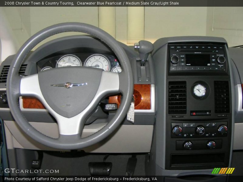 Clearwater Blue Pearlcoat / Medium Slate Gray/Light Shale 2008 Chrysler Town & Country Touring