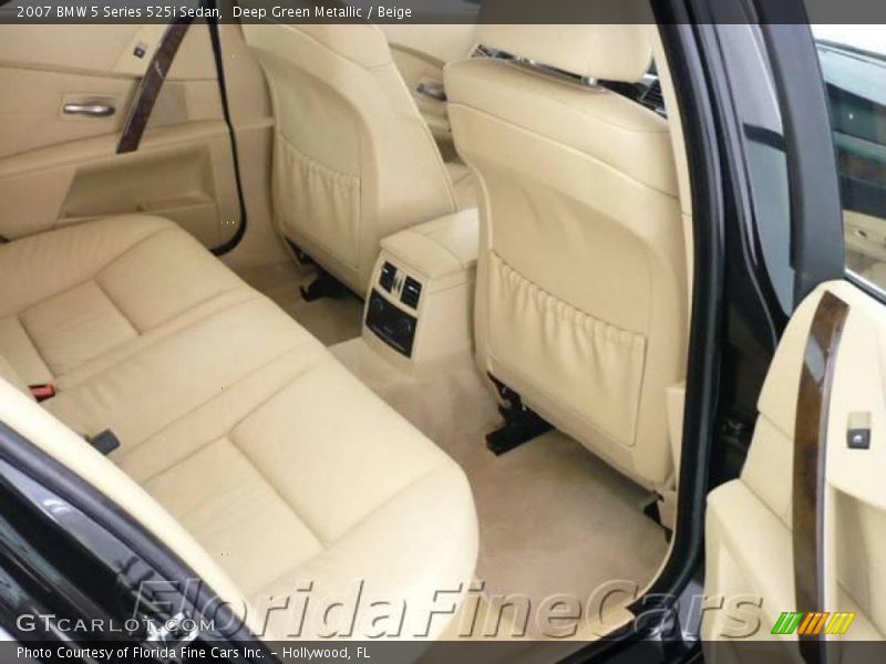 Deep Green Metallic / Beige 2007 BMW 5 Series 525i Sedan