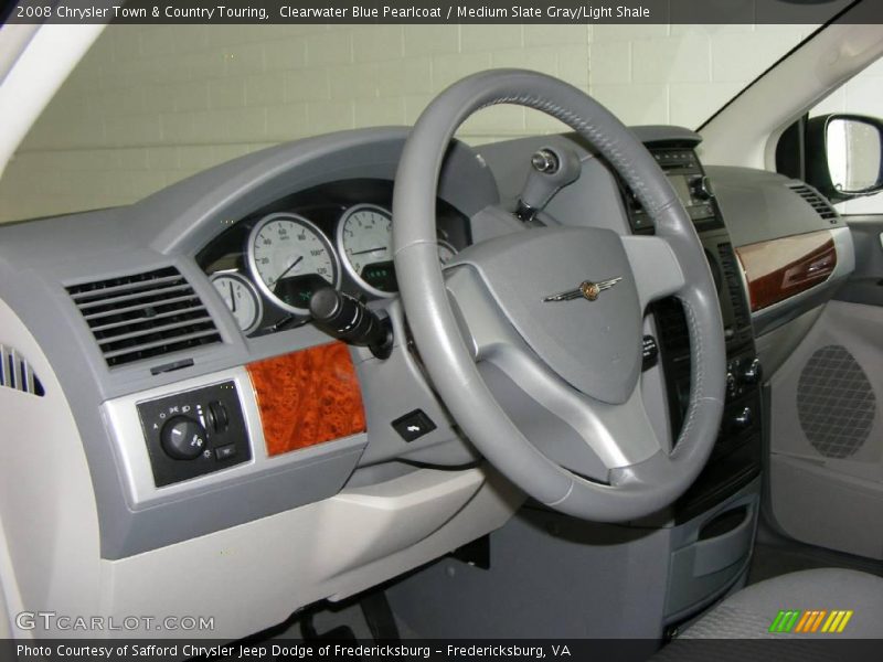 Clearwater Blue Pearlcoat / Medium Slate Gray/Light Shale 2008 Chrysler Town & Country Touring