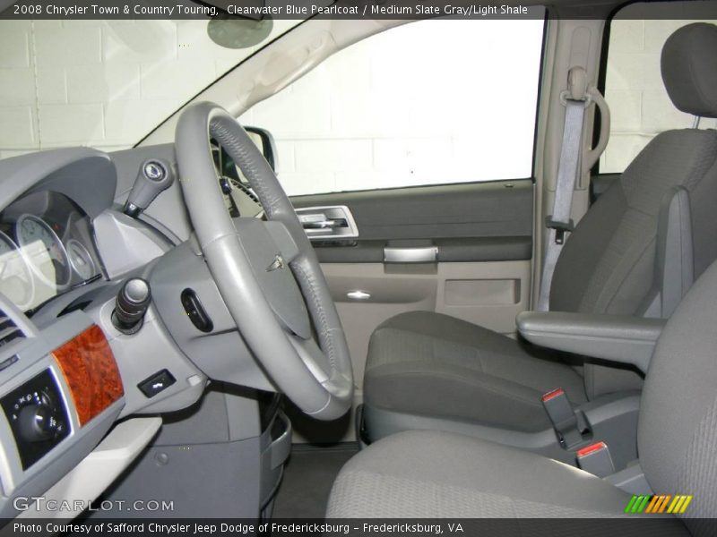 Clearwater Blue Pearlcoat / Medium Slate Gray/Light Shale 2008 Chrysler Town & Country Touring