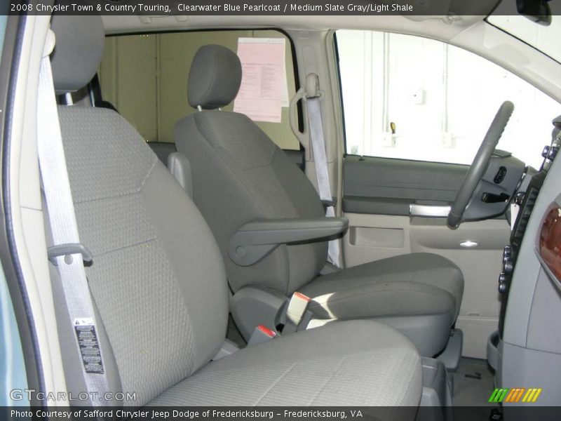 Clearwater Blue Pearlcoat / Medium Slate Gray/Light Shale 2008 Chrysler Town & Country Touring