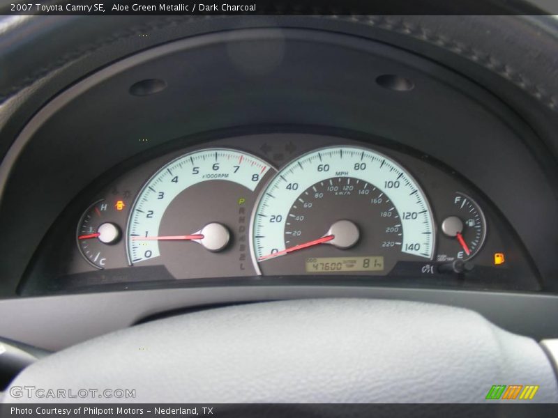 Aloe Green Metallic / Dark Charcoal 2007 Toyota Camry SE