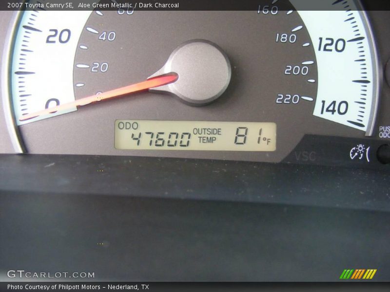Aloe Green Metallic / Dark Charcoal 2007 Toyota Camry SE