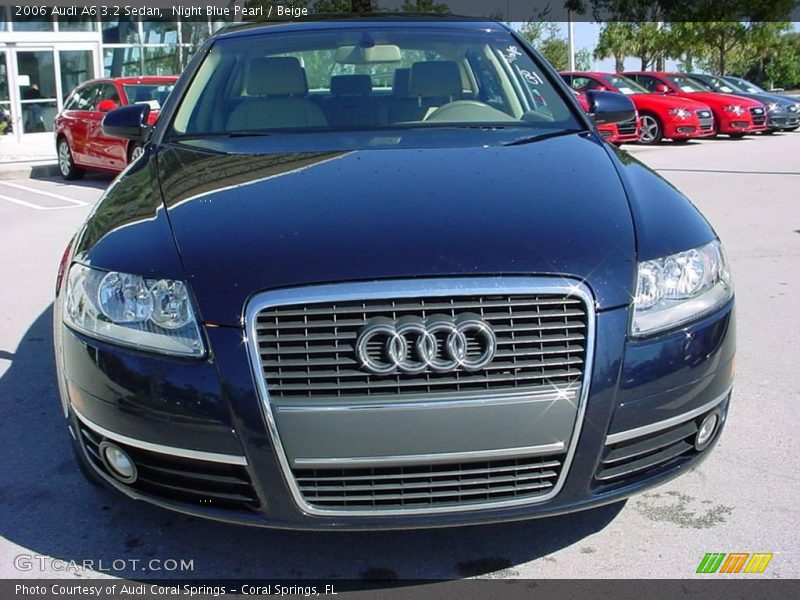 Night Blue Pearl / Beige 2006 Audi A6 3.2 Sedan