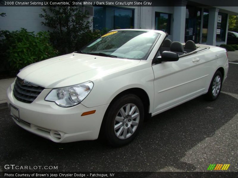 Stone White / Dark Slate Gray/Light Slate Gray 2008 Chrysler Sebring LX Convertible