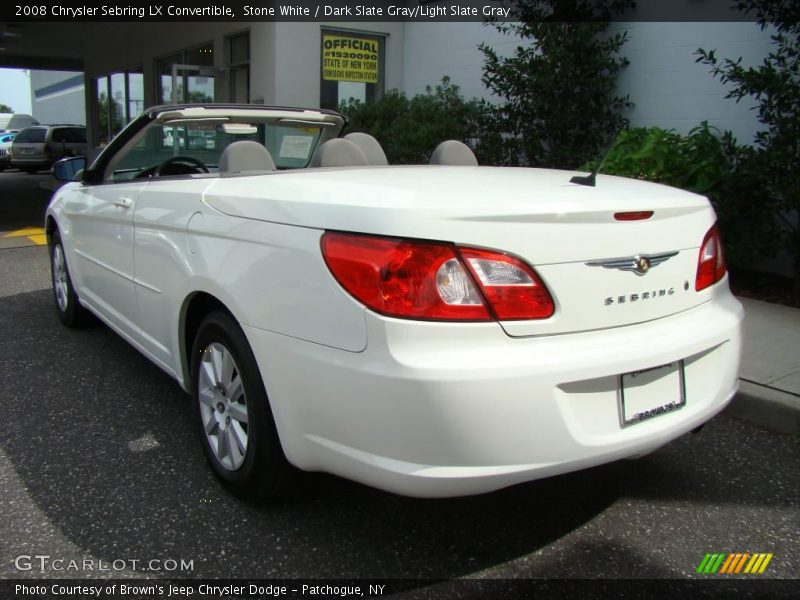 Stone White / Dark Slate Gray/Light Slate Gray 2008 Chrysler Sebring LX Convertible