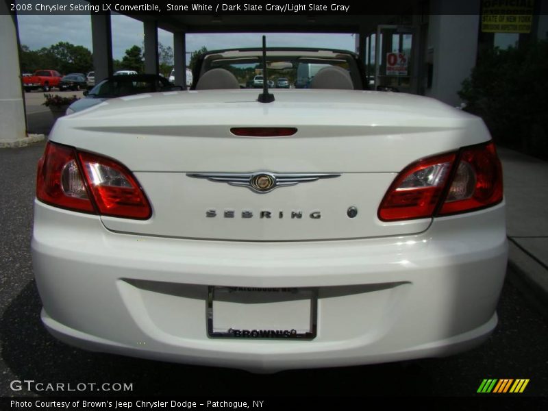 Stone White / Dark Slate Gray/Light Slate Gray 2008 Chrysler Sebring LX Convertible