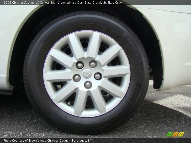 Stone White / Dark Slate Gray/Light Slate Gray 2008 Chrysler Sebring LX Convertible