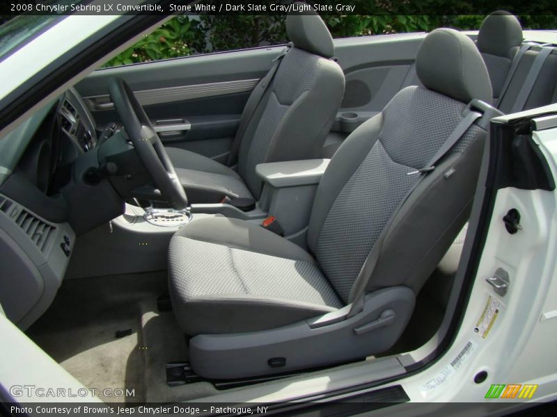 Stone White / Dark Slate Gray/Light Slate Gray 2008 Chrysler Sebring LX Convertible