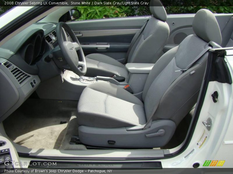 Stone White / Dark Slate Gray/Light Slate Gray 2008 Chrysler Sebring LX Convertible