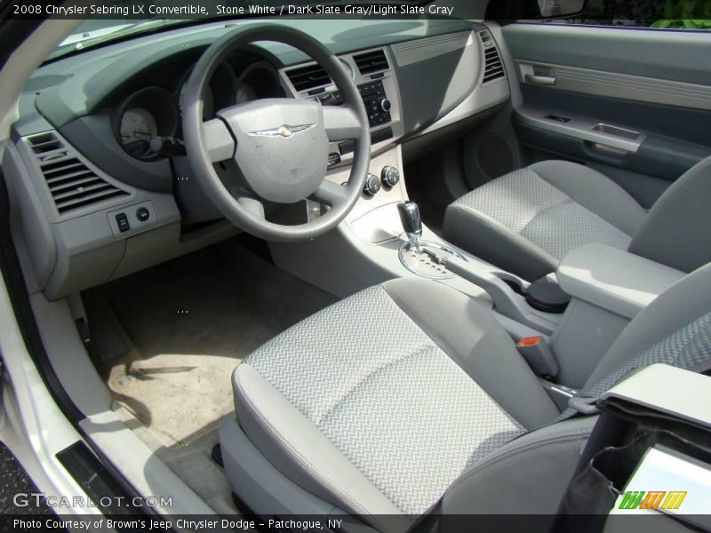 Stone White / Dark Slate Gray/Light Slate Gray 2008 Chrysler Sebring LX Convertible