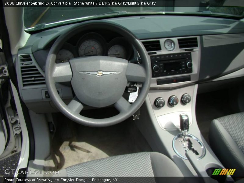 Stone White / Dark Slate Gray/Light Slate Gray 2008 Chrysler Sebring LX Convertible