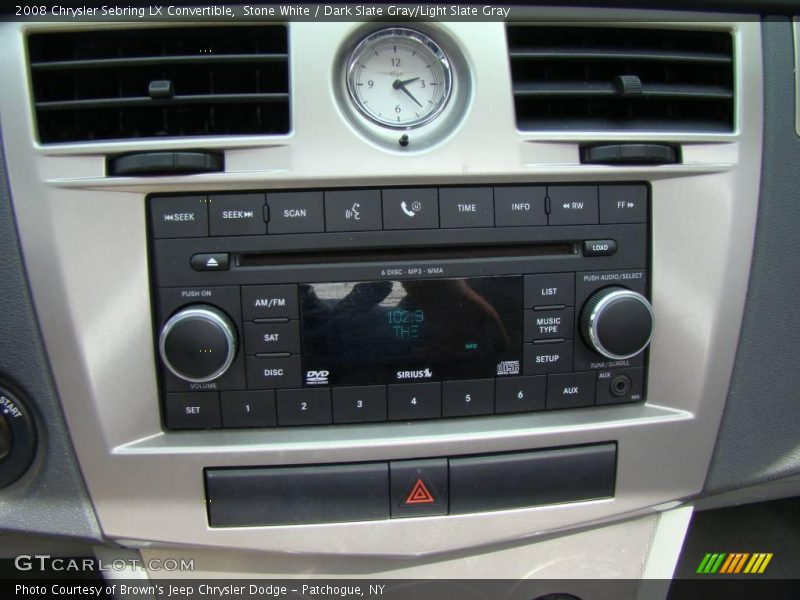Stone White / Dark Slate Gray/Light Slate Gray 2008 Chrysler Sebring LX Convertible
