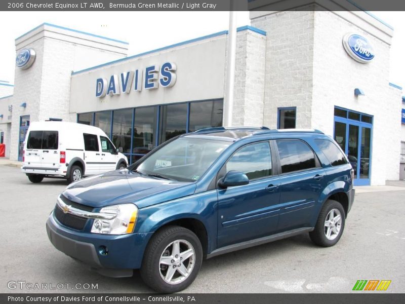 Bermuda Green Metallic / Light Gray 2006 Chevrolet Equinox LT AWD