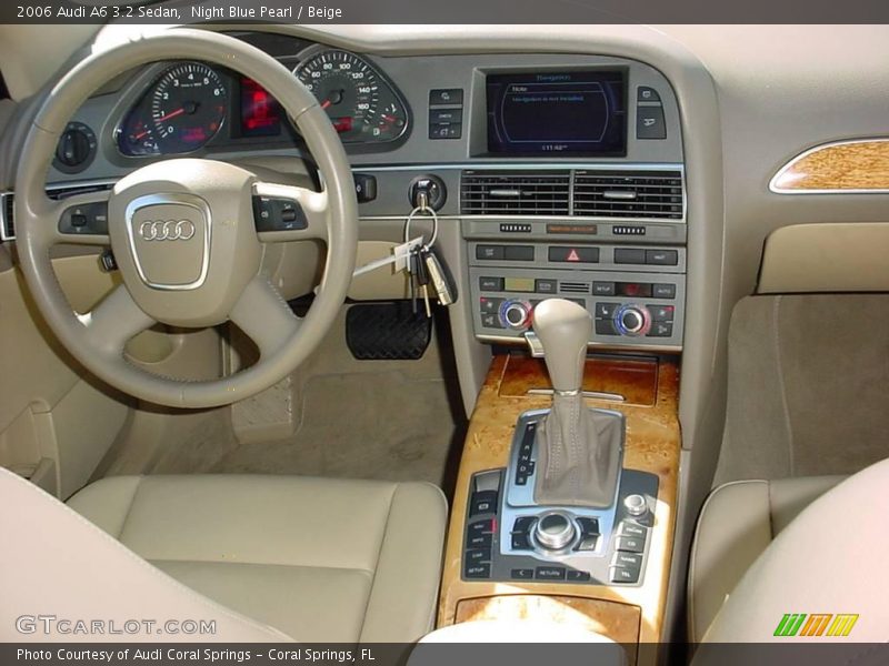 Night Blue Pearl / Beige 2006 Audi A6 3.2 Sedan
