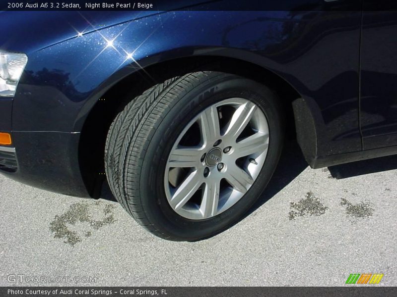 Night Blue Pearl / Beige 2006 Audi A6 3.2 Sedan