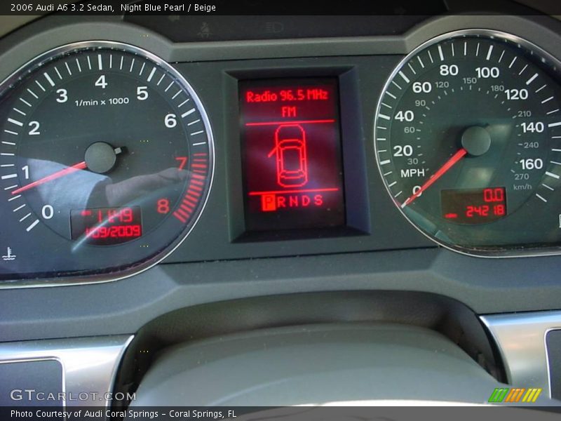Night Blue Pearl / Beige 2006 Audi A6 3.2 Sedan