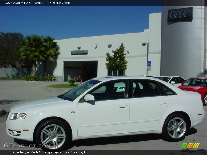 Ibis White / Beige 2007 Audi A4 2.0T Sedan