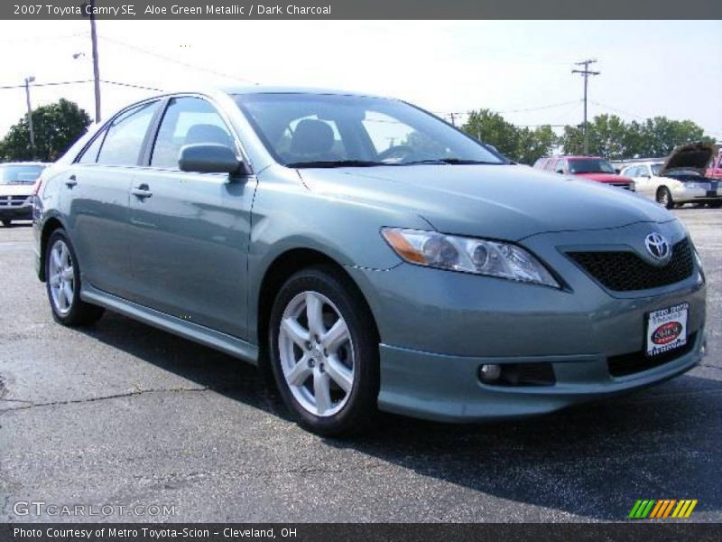 Aloe Green Metallic / Dark Charcoal 2007 Toyota Camry SE
