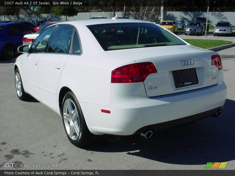 Ibis White / Beige 2007 Audi A4 2.0T Sedan