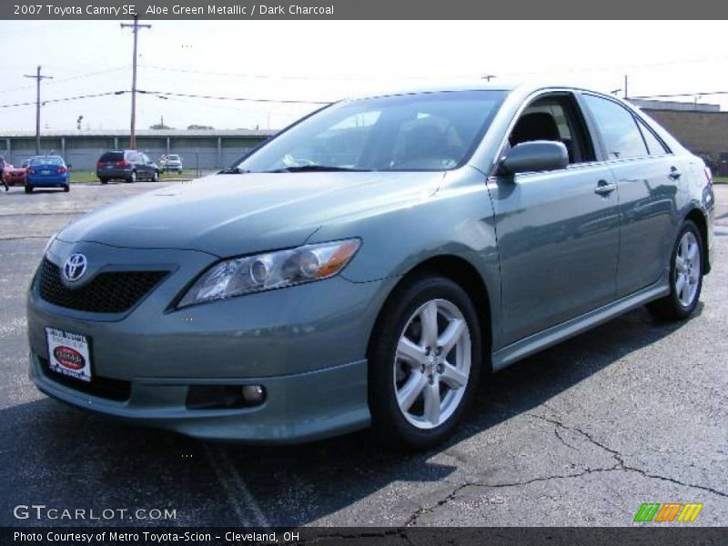 Aloe Green Metallic / Dark Charcoal 2007 Toyota Camry SE