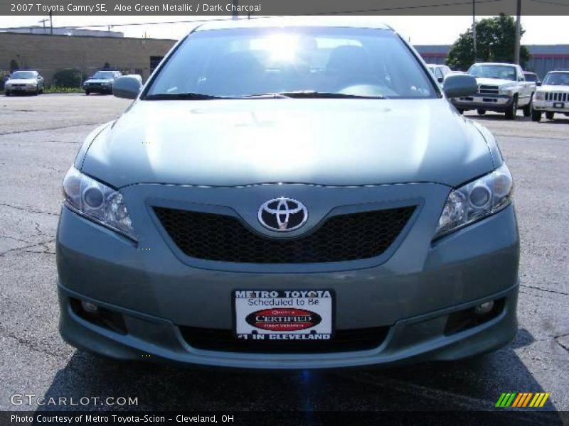 Aloe Green Metallic / Dark Charcoal 2007 Toyota Camry SE