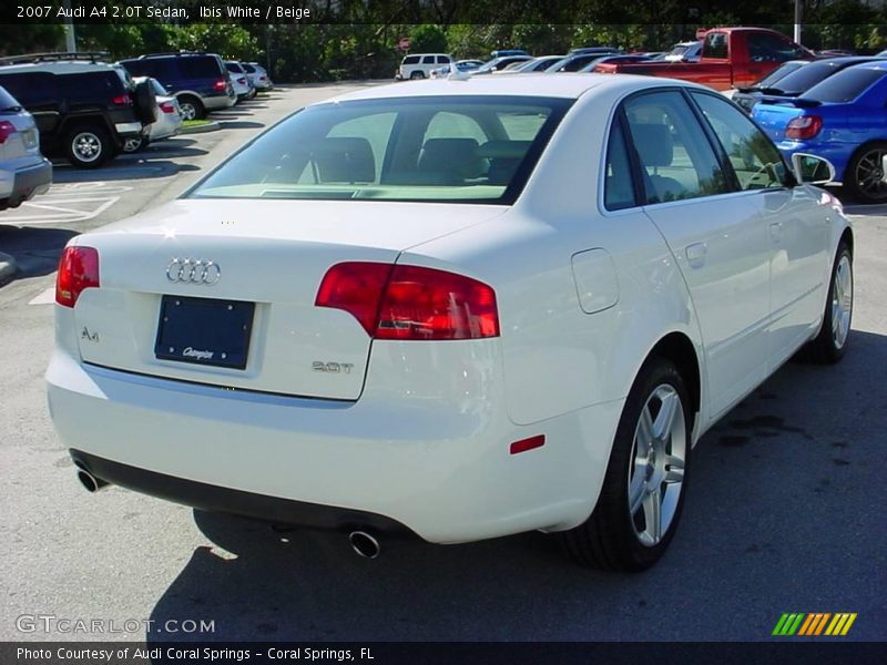 Ibis White / Beige 2007 Audi A4 2.0T Sedan