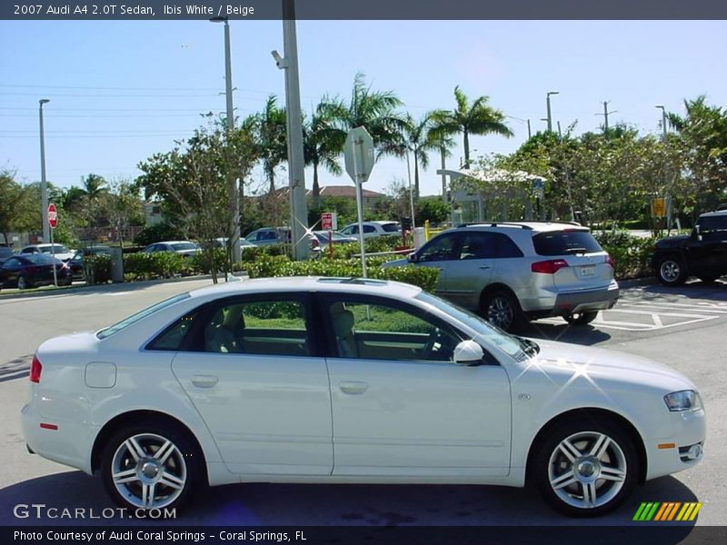 Ibis White / Beige 2007 Audi A4 2.0T Sedan