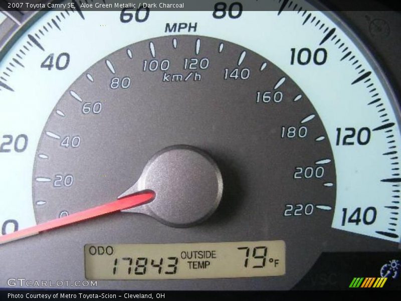 Aloe Green Metallic / Dark Charcoal 2007 Toyota Camry SE