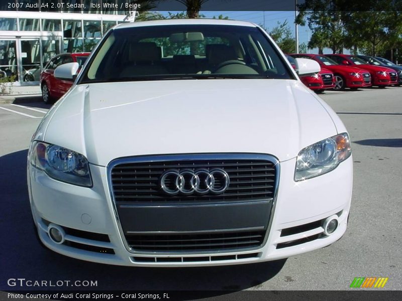 Ibis White / Beige 2007 Audi A4 2.0T Sedan