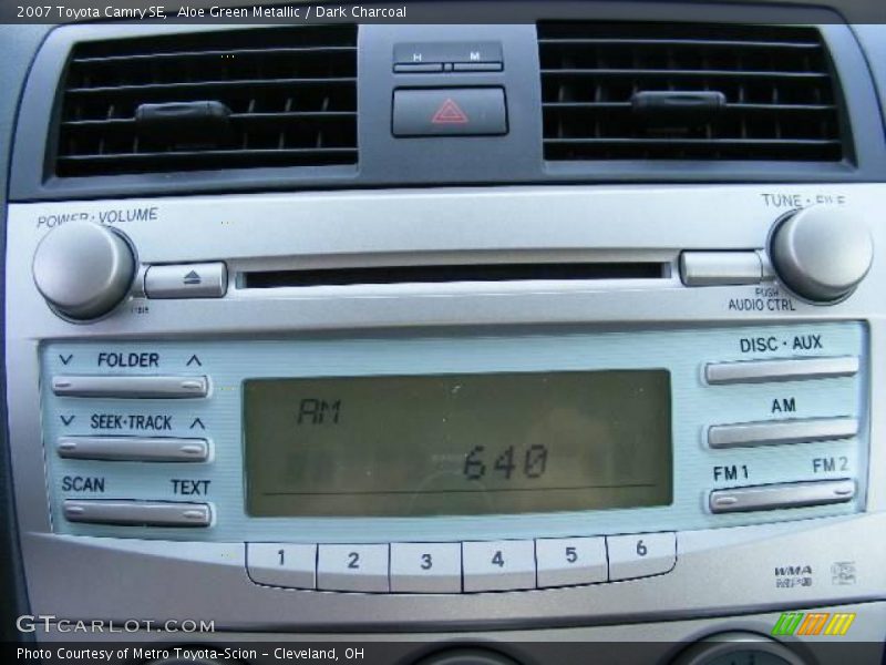 Aloe Green Metallic / Dark Charcoal 2007 Toyota Camry SE