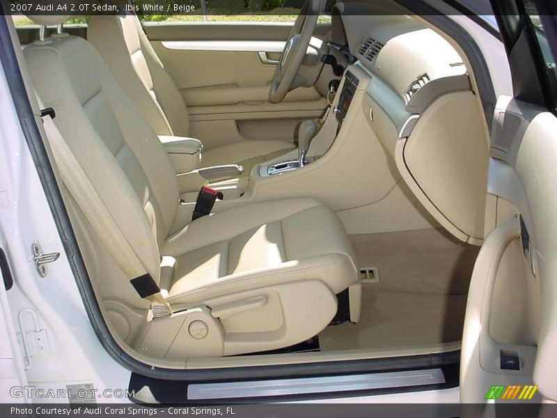Ibis White / Beige 2007 Audi A4 2.0T Sedan