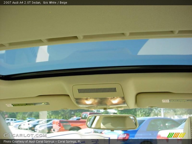 Ibis White / Beige 2007 Audi A4 2.0T Sedan