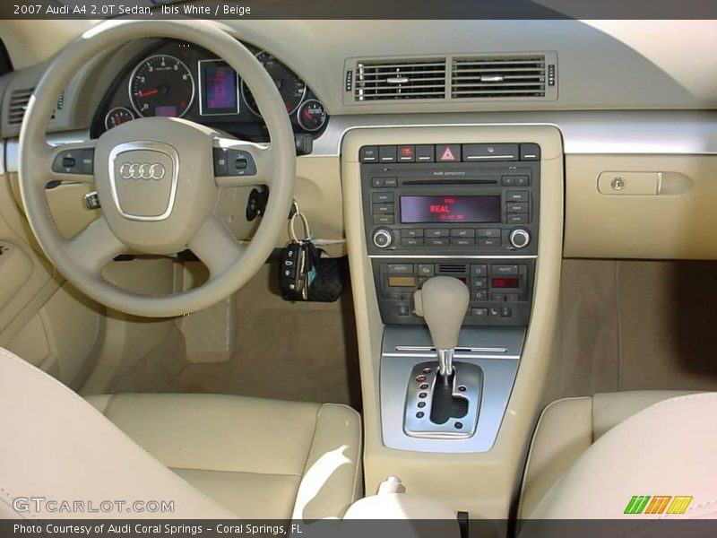 Ibis White / Beige 2007 Audi A4 2.0T Sedan