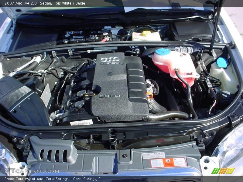 Ibis White / Beige 2007 Audi A4 2.0T Sedan