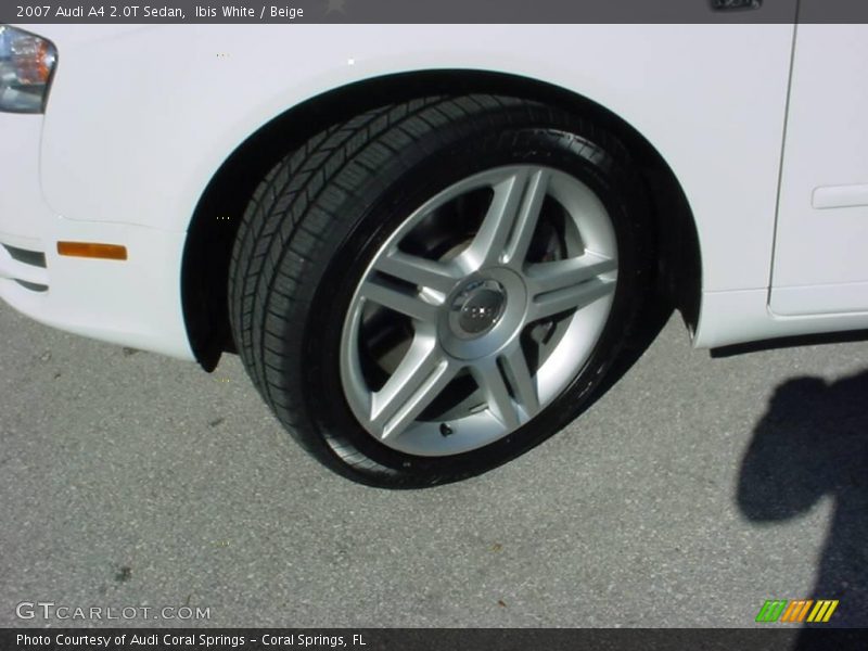 Ibis White / Beige 2007 Audi A4 2.0T Sedan
